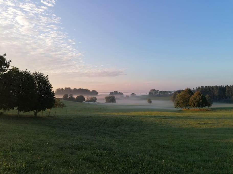 5Sterne Ferienwohnung Im Fachwerk Mit Bergblick In Alleinlage Und Grossem Garten, Infrarotkabine Humberg Bagian luar foto